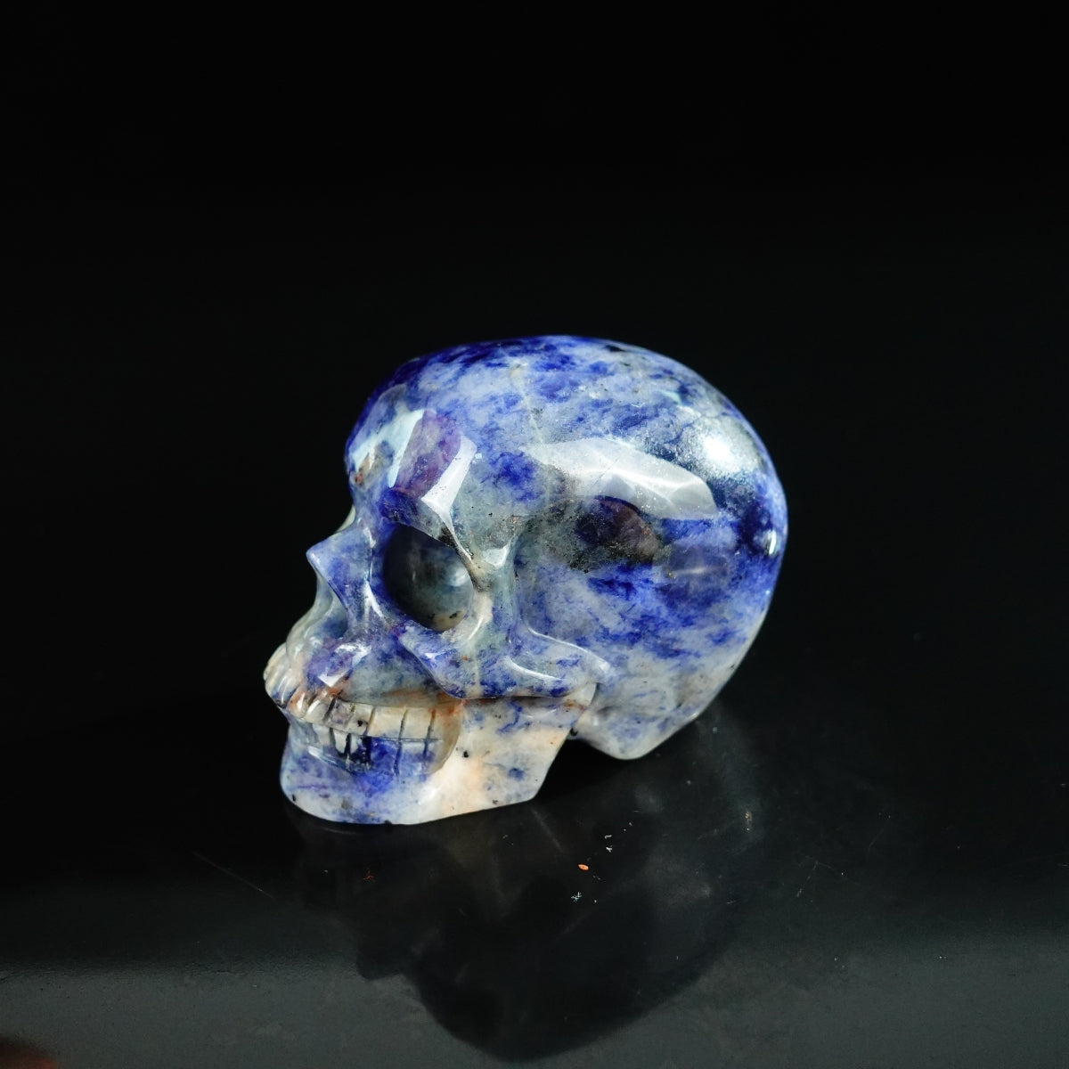 2.2" Sodalite Crystal Skull Carving - Unique Piece #SL11