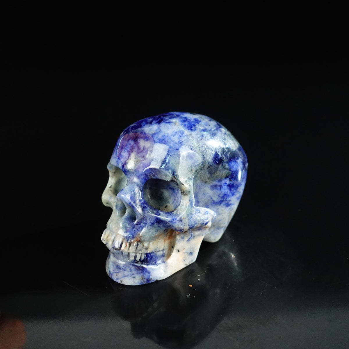 2.2" Sodalite Crystal Skull Carving - Unique Piece #SL11