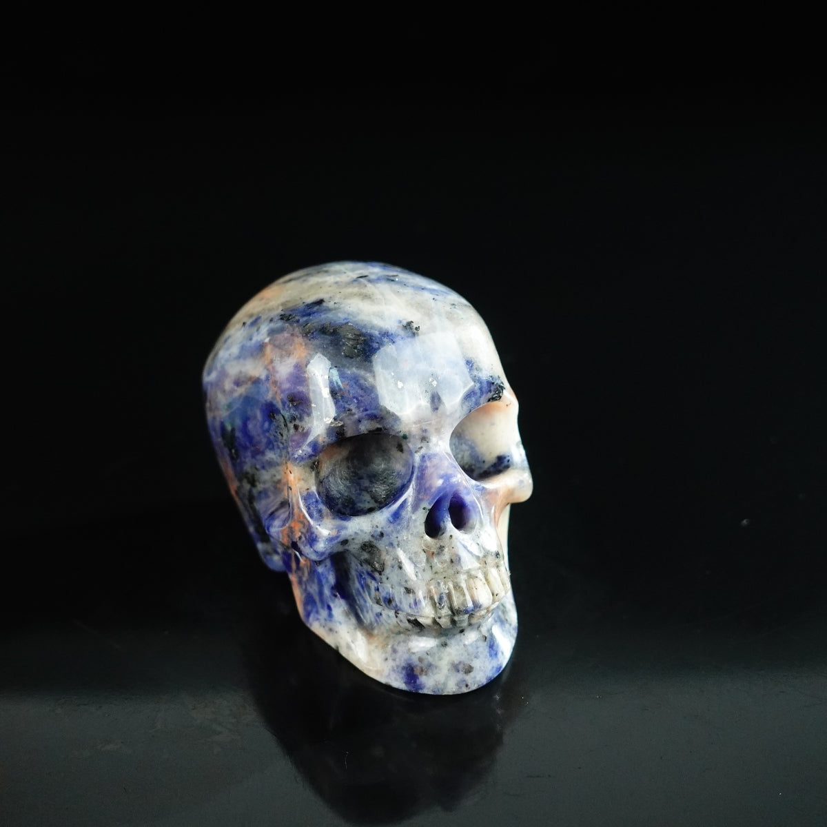 2.2" Sodalite Crystal Skull Carving - Unique Piece #SL12