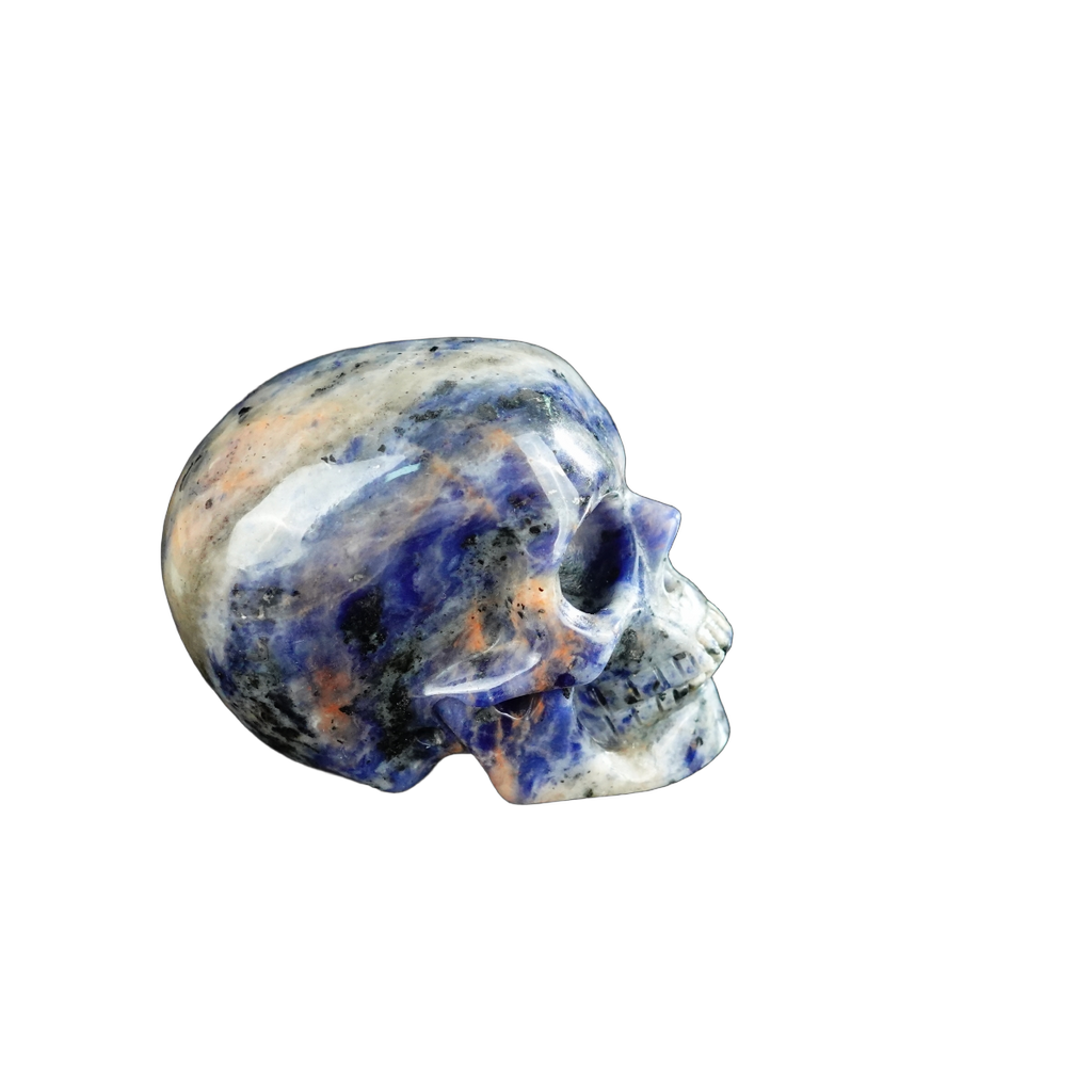 2.2" Sodalite Crystal Skull Carving - Unique Piece #SL12