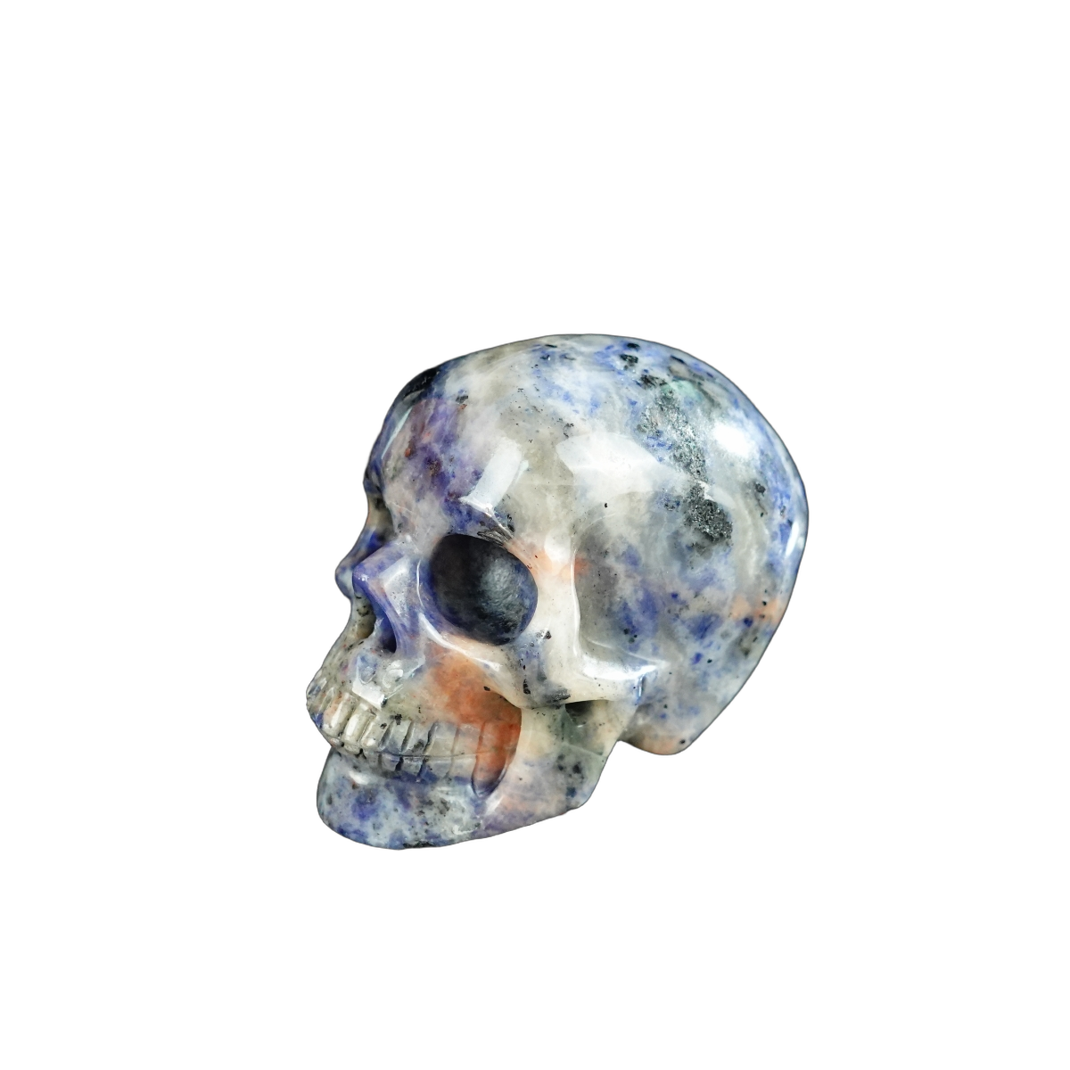 2.2" Sodalite Crystal Skull Carving - Unique Piece #SL12