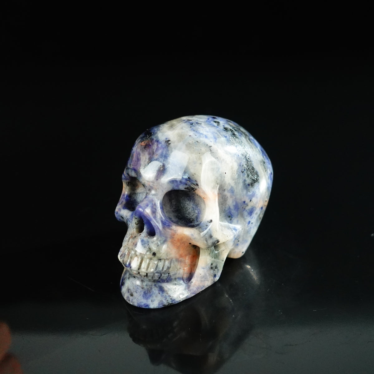 2.2" Sodalite Crystal Skull Carving - Unique Piece #SL12