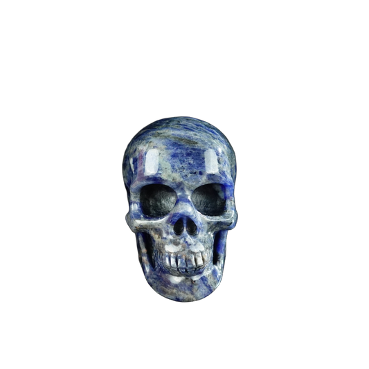 2.2" Sodalite Crystal Skull Carving - Unique Piece #SL13