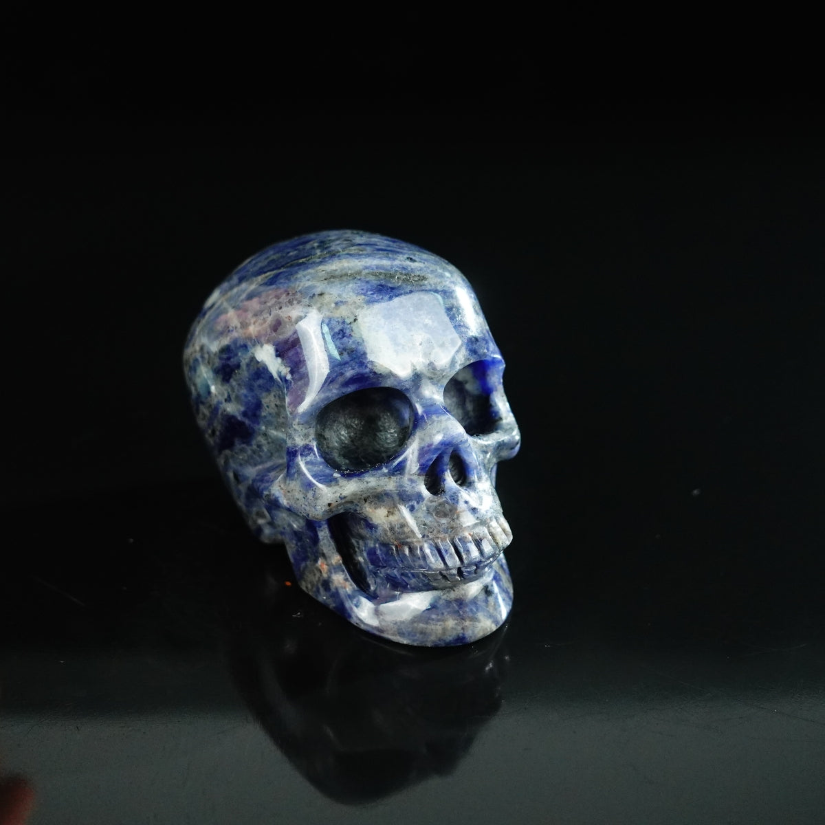2.2" Sodalite Crystal Skull Carving - Unique Piece #SL13