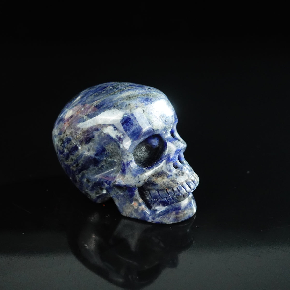 2.2" Sodalite Crystal Skull Carving - Unique Piece #SL13