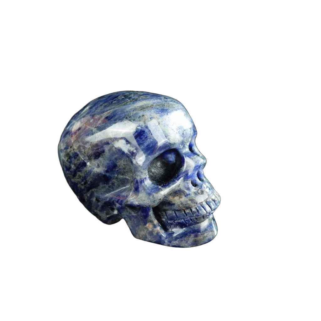 2.2" Sodalite Crystal Skull Carving - Unique Piece #SL13