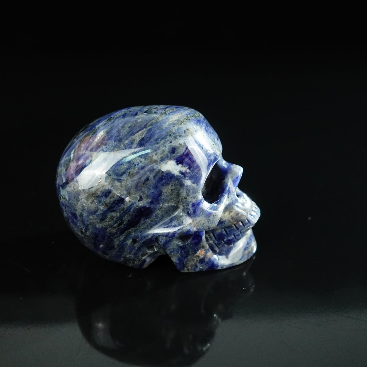 2.2" Sodalite Crystal Skull Carving - Unique Piece #SL13