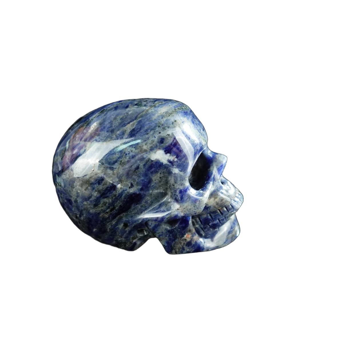 2.2" Sodalite Crystal Skull Carving - Unique Piece #SL13
