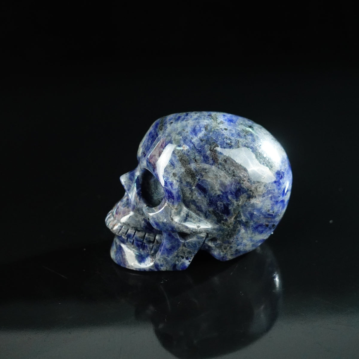 2.2" Sodalite Crystal Skull Carving - Unique Piece #SL13