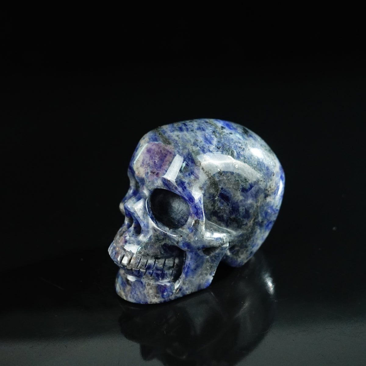 2.2" Sodalite Crystal Skull Carving - Unique Piece #SL13