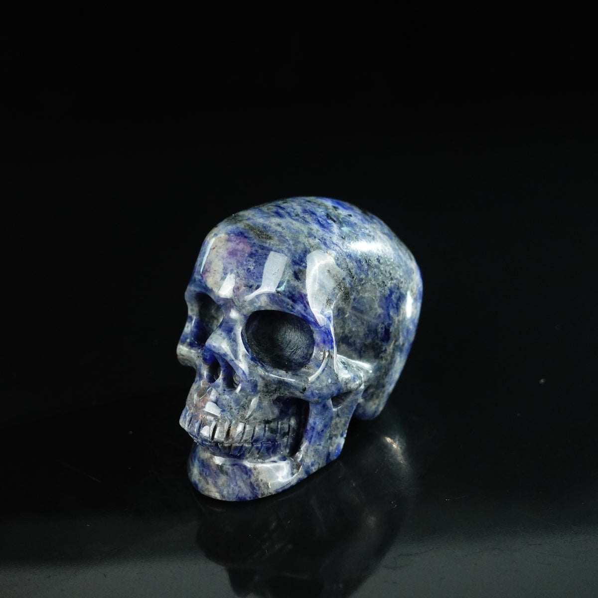 2.2" Sodalite Crystal Skull Carving - Unique Piece #SL13