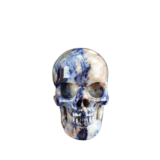 2.2" Sodalite Crystal Skull Carving - Unique Piece #SL14