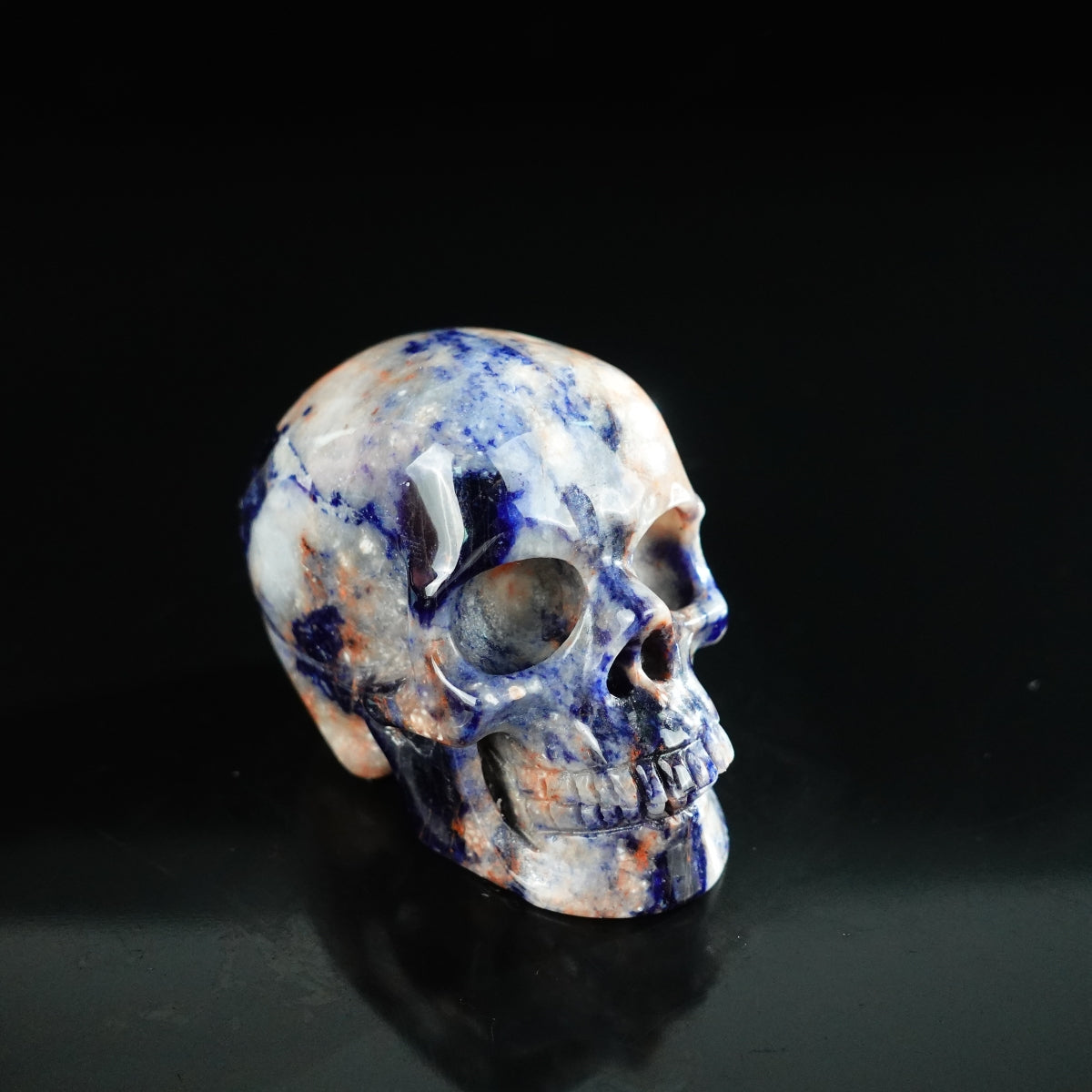 2.2" Sodalite Crystal Skull Carving - Unique Piece #SL14