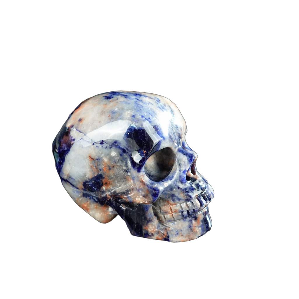 2.2" Sodalite Crystal Skull Carving - Unique Piece #SL14