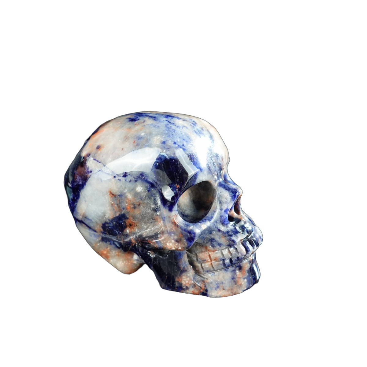 2.2" Sodalite Crystal Skull Carving - Unique Piece #SL14