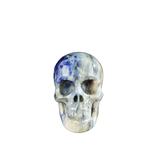 2.2" Sodalite Crystal Skull Carving - Unique Piece #SL15