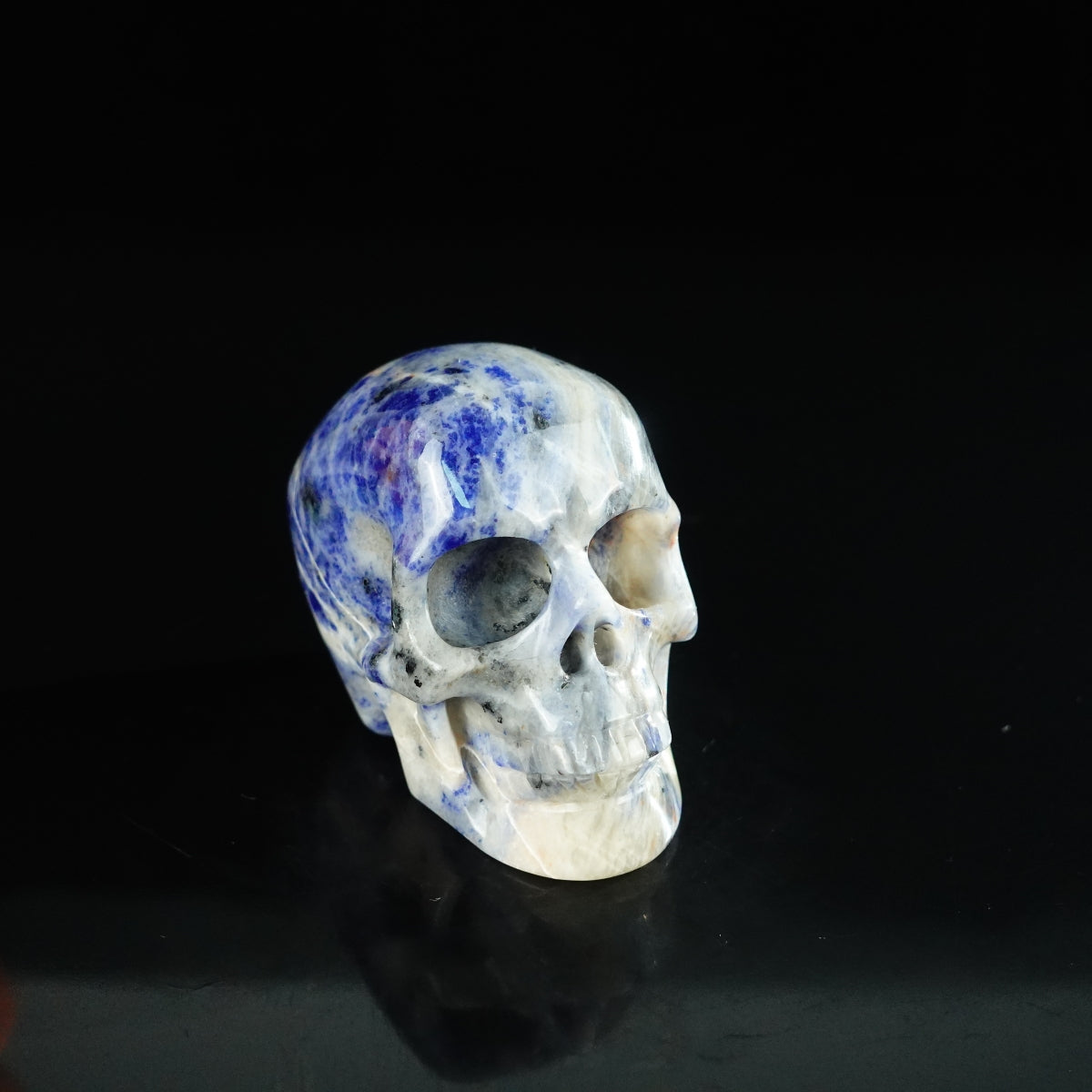2.2" Sodalite Crystal Skull Carving - Unique Piece #SL15