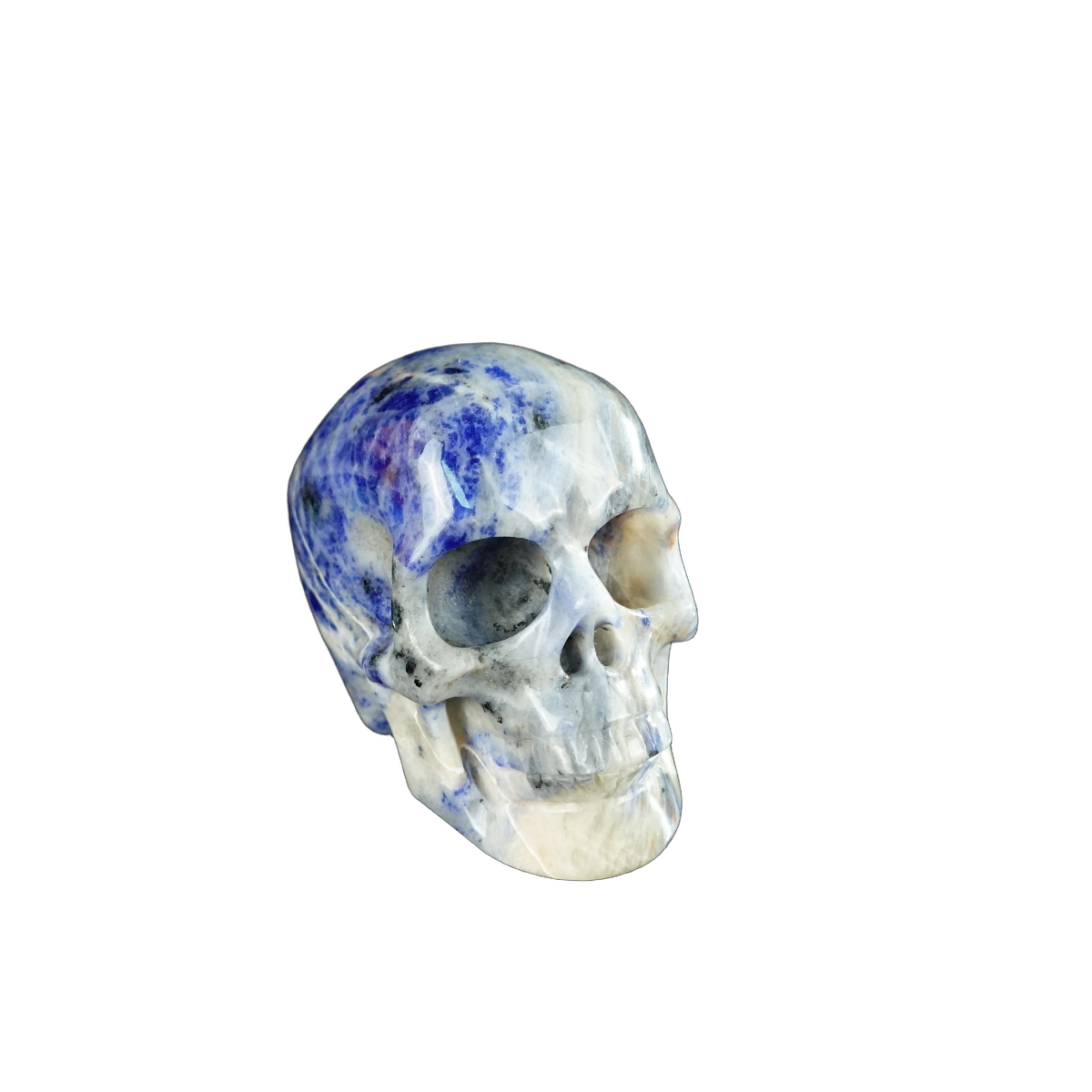 2.2" Sodalite Crystal Skull Carving - Unique Piece #SL15