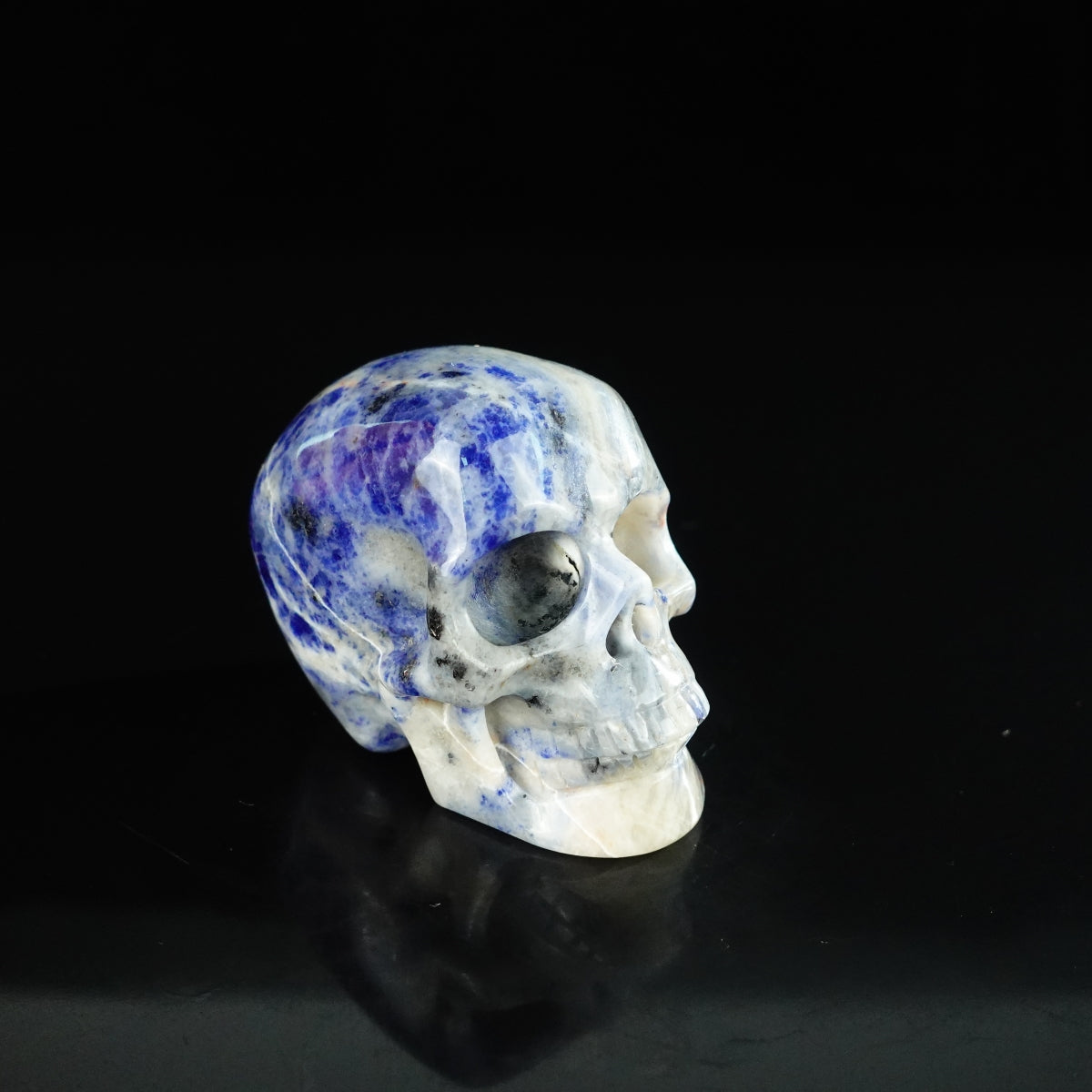2.2" Sodalite Crystal Skull Carving - Unique Piece #SL15
