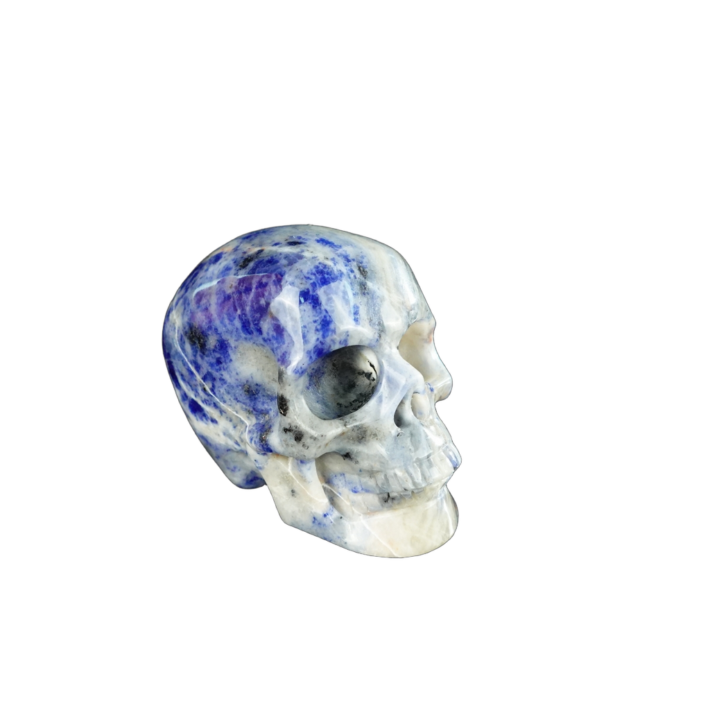 2.2" Sodalite Crystal Skull Carving - Unique Piece #SL15