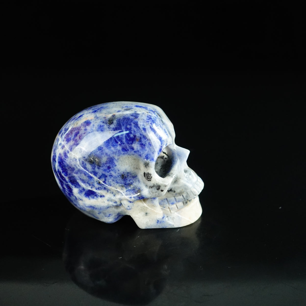 2.2" Sodalite Crystal Skull Carving - Unique Piece #SL15