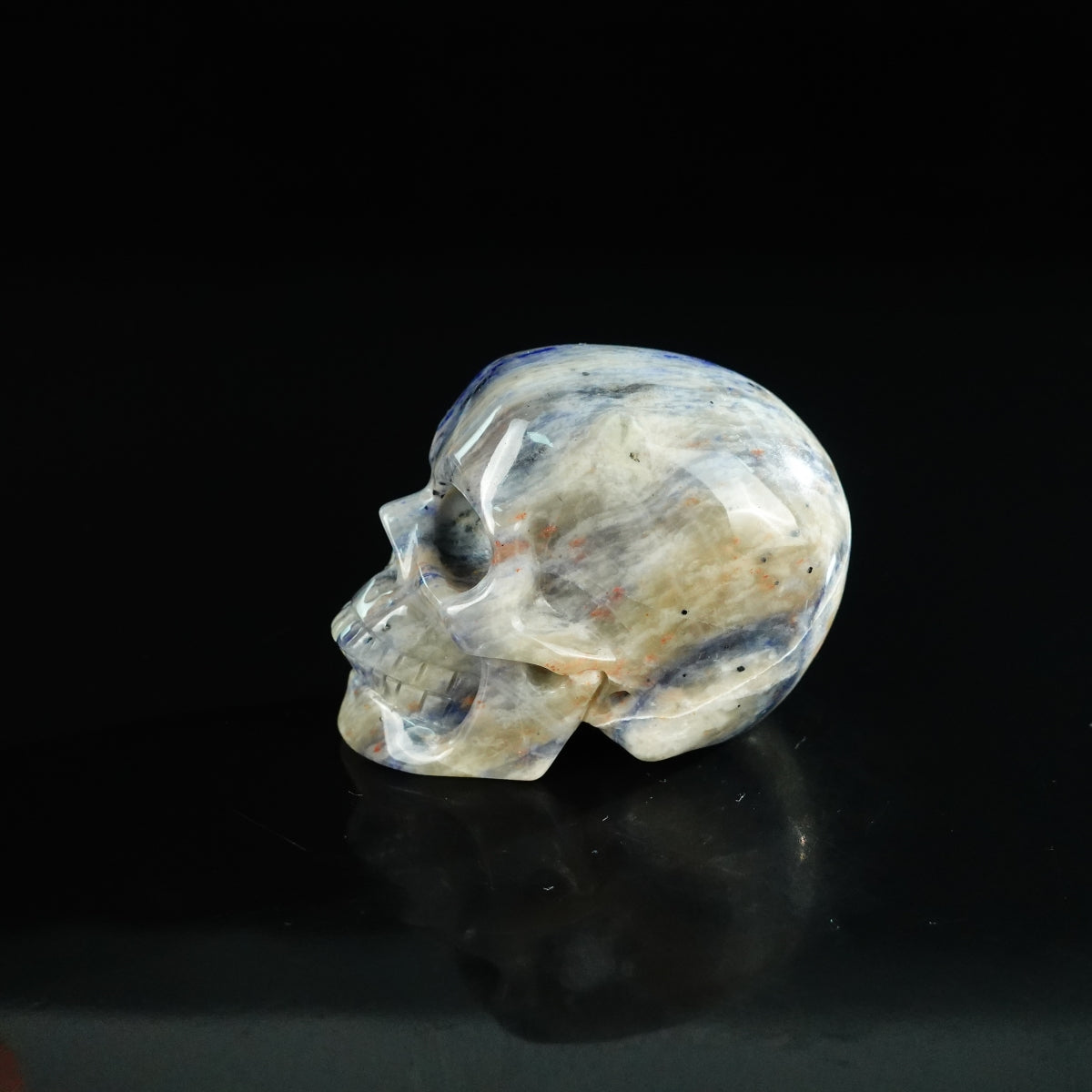 2.2" Sodalite Crystal Skull Carving - Unique Piece #SL15