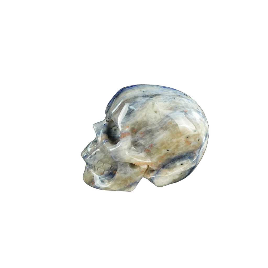 2.2" Sodalite Crystal Skull Carving - Unique Piece #SL15