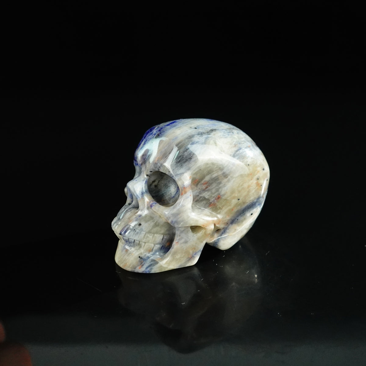 2.2" Sodalite Crystal Skull Carving - Unique Piece #SL15