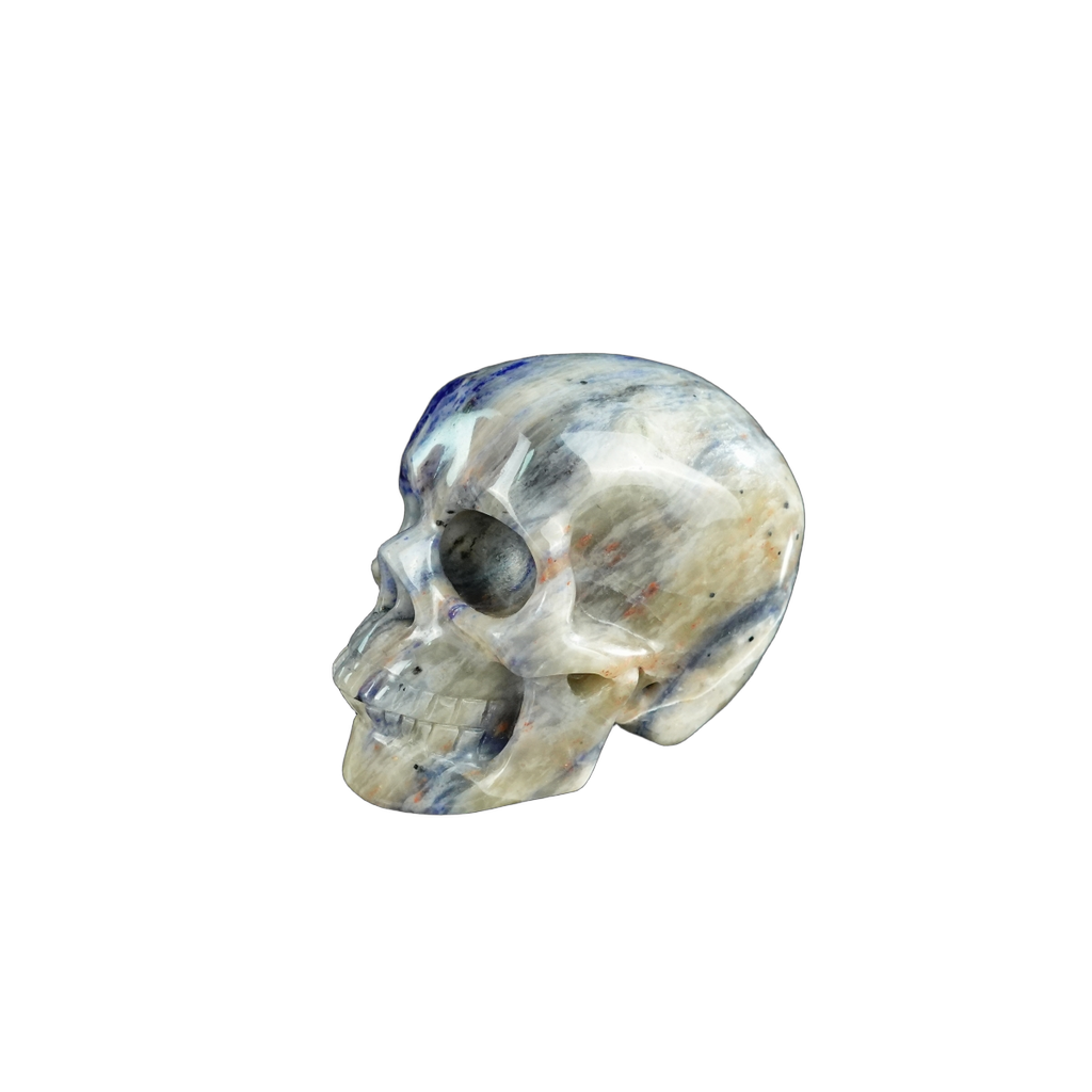 2.2" Sodalite Crystal Skull Carving - Unique Piece #SL15