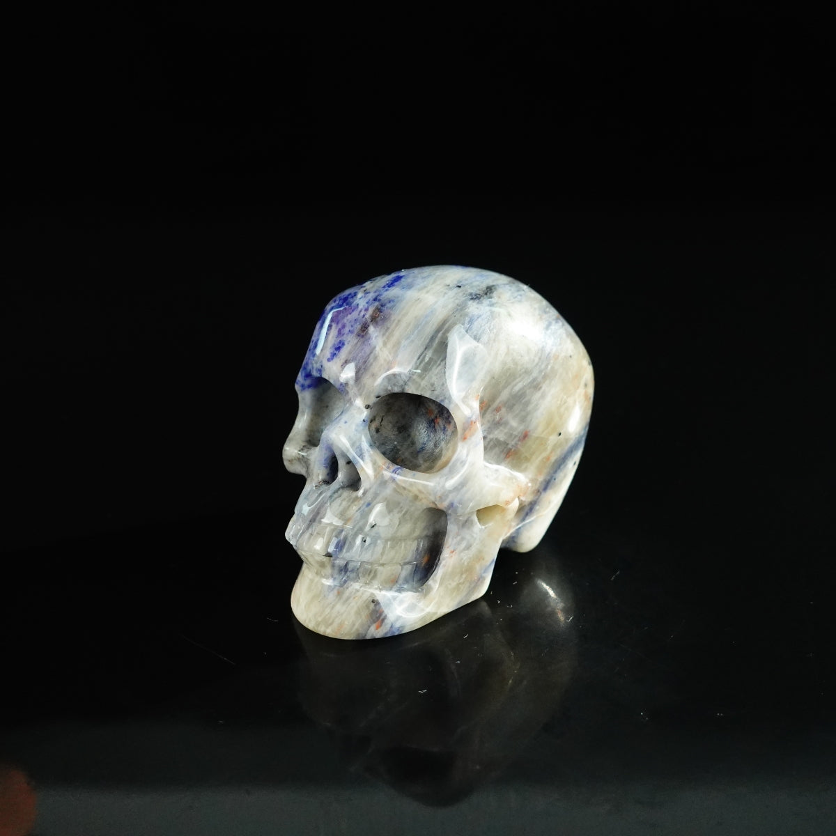 2.2" Sodalite Crystal Skull Carving - Unique Piece #SL15