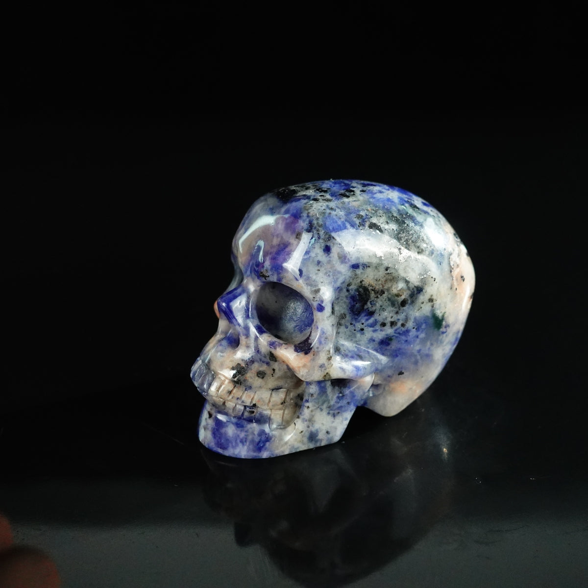 2.2" Sodalite Crystal Skull Carving - Unique Piece #SL16