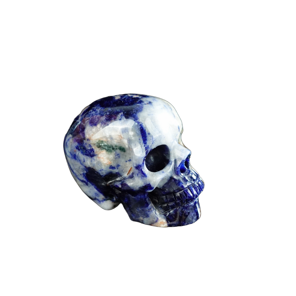 2.2" Sodalite Crystal Skull Carving - Unique Piece #SL17