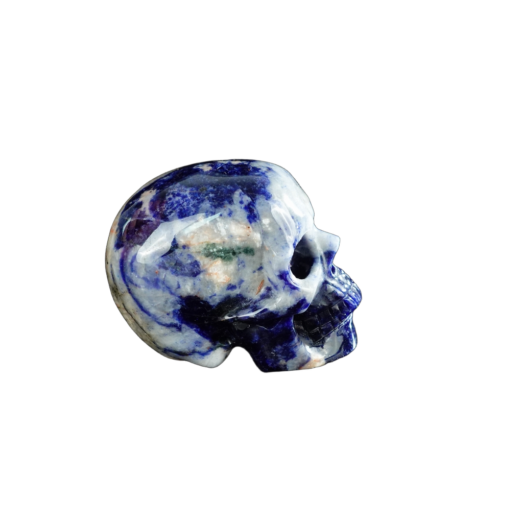 2.2" Sodalite Crystal Skull Carving - Unique Piece #SL17