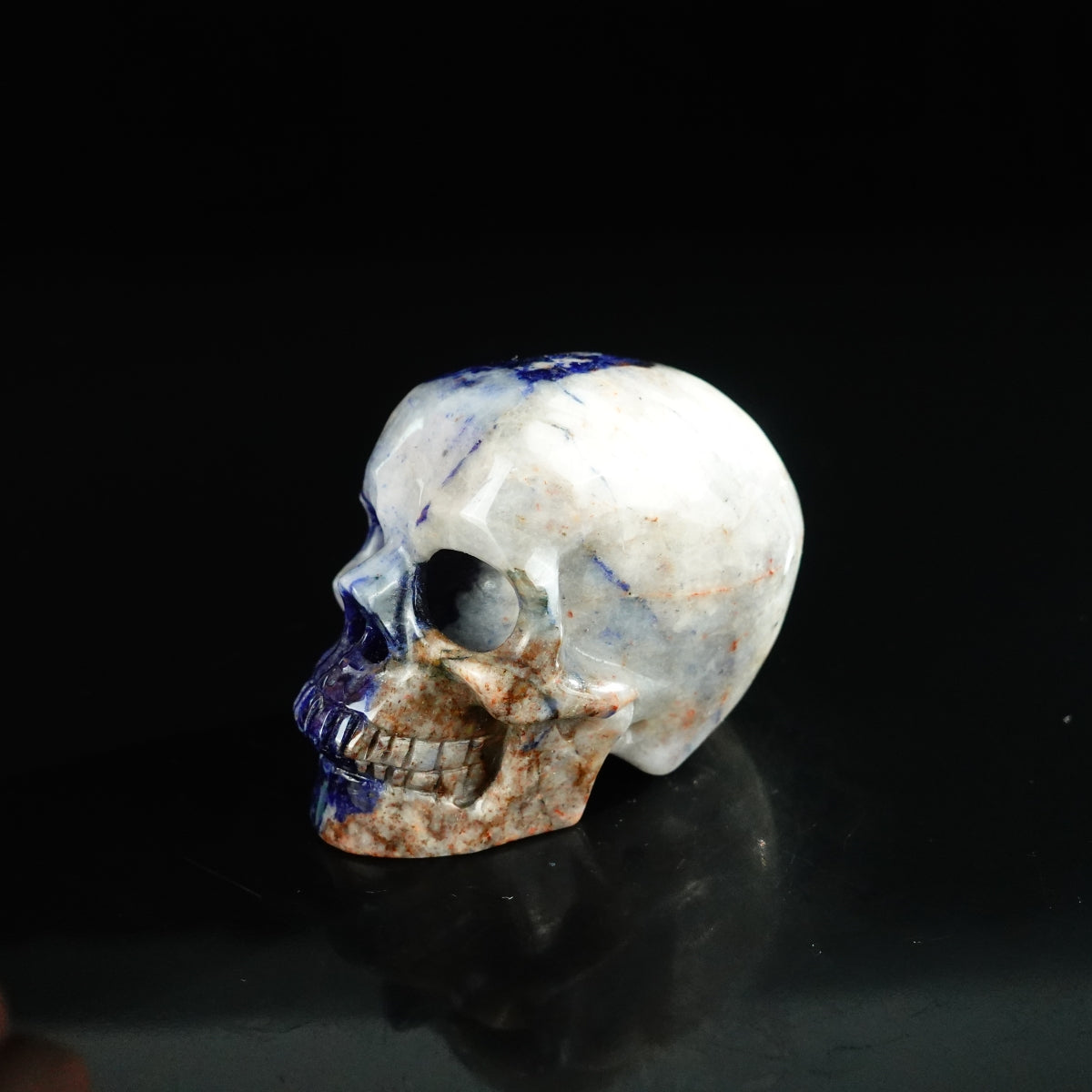 2.2" Sodalite Crystal Skull Carving - Unique Piece #SL17