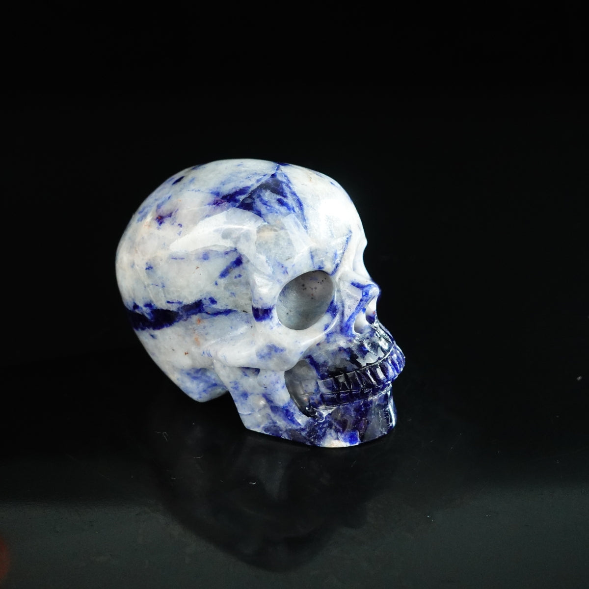 2.2" Sodalite Crystal Skull Carving - Unique Piece #SL18