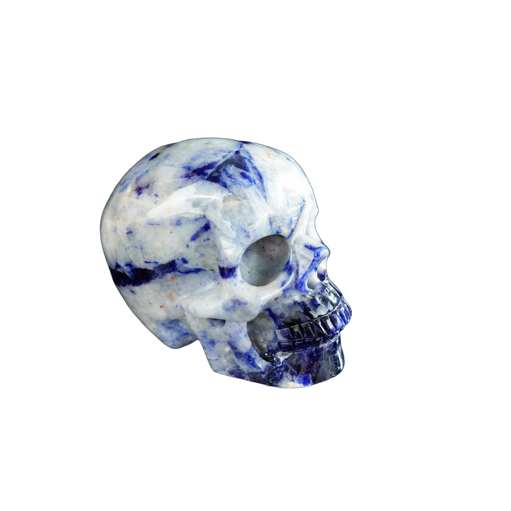 2.2" Sodalite Crystal Skull Carving - Unique Piece #SL18