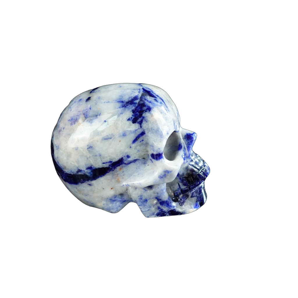 2.2" Sodalite Crystal Skull Carving - Unique Piece #SL18