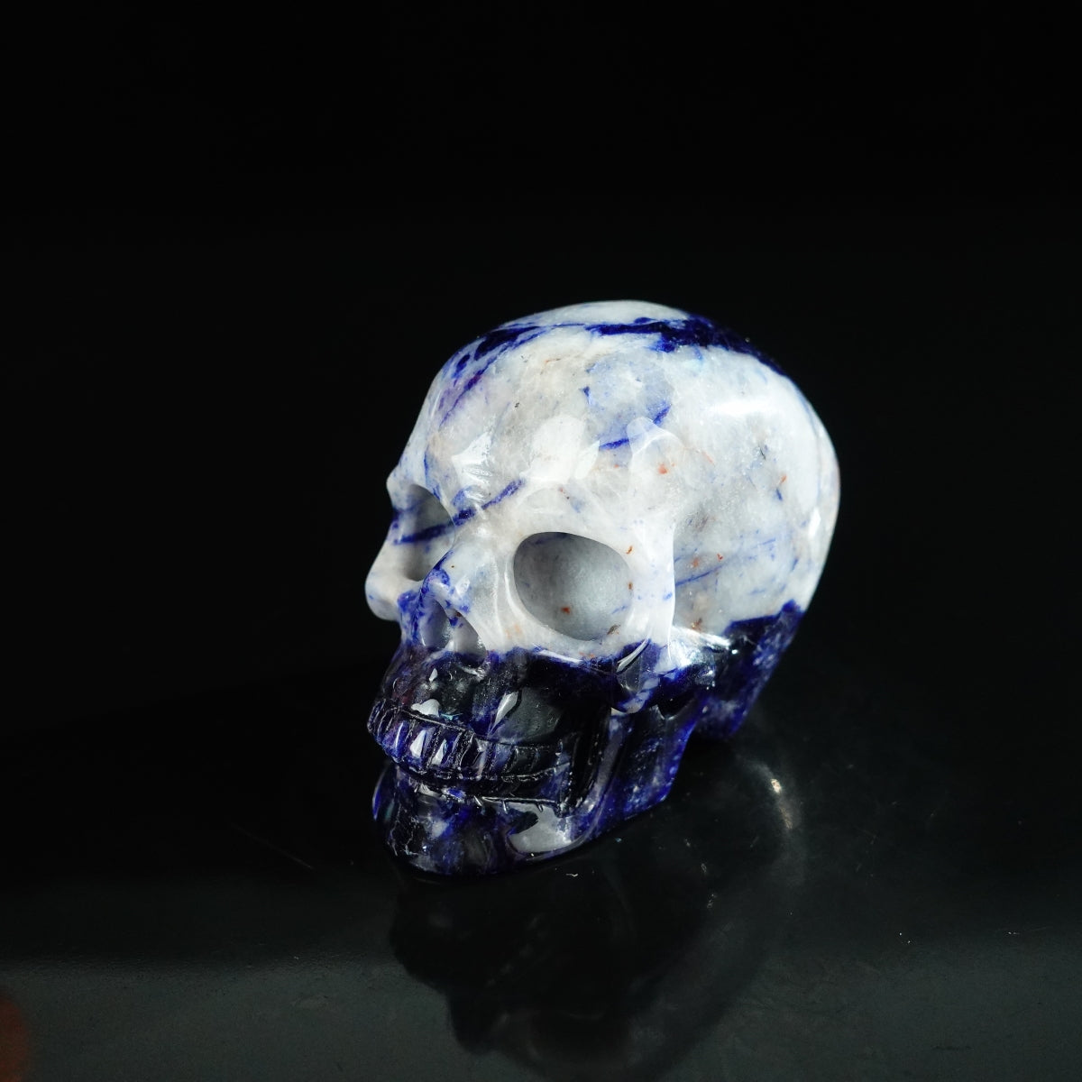 2.2" Sodalite Crystal Skull Carving - Unique Piece #SL18