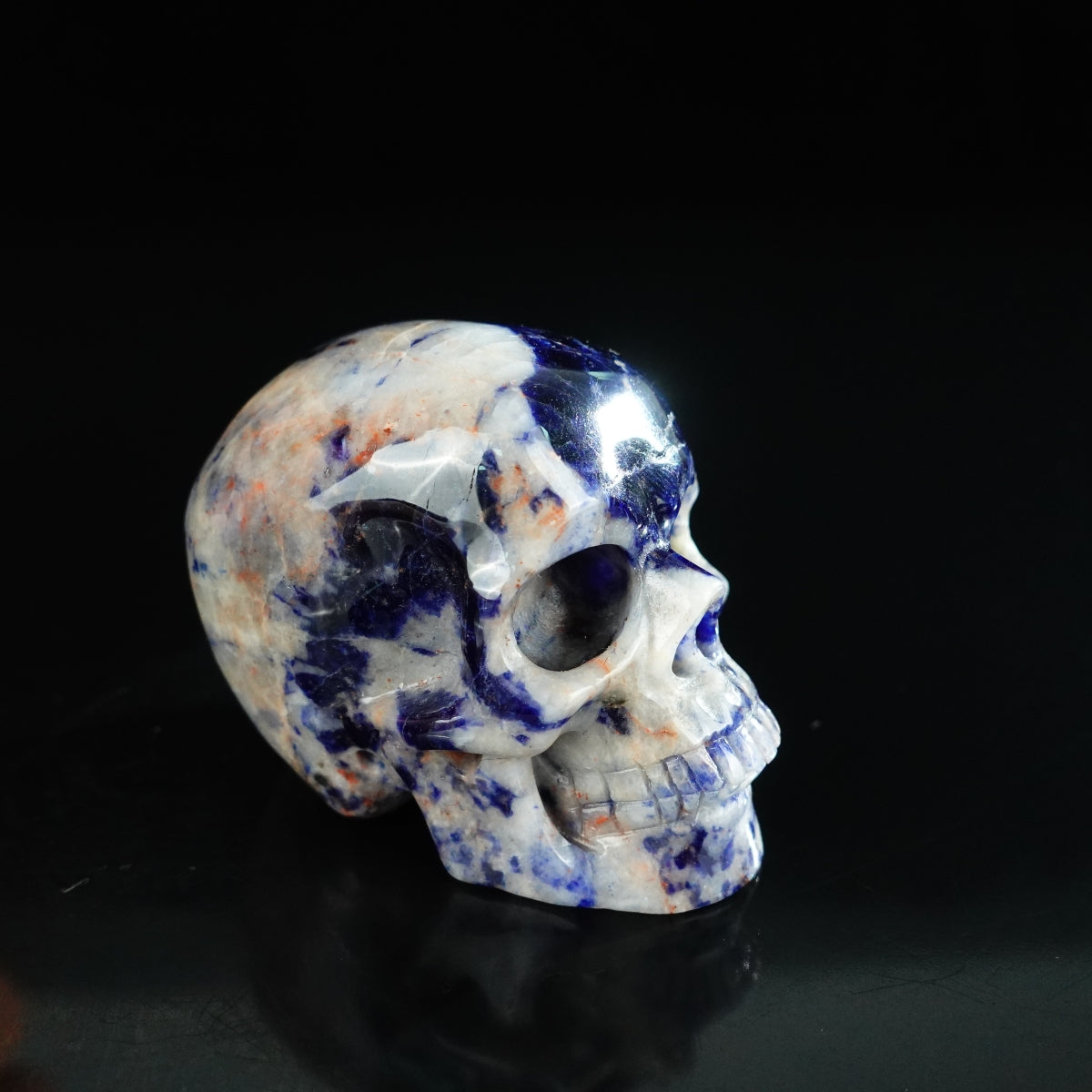 2.2" Sodalite Crystal Skull Carving - Unique Piece #SL19