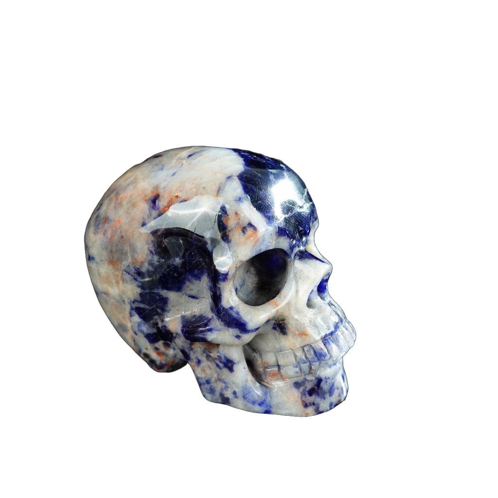 2.2" Sodalite Crystal Skull Carving - Unique Piece #SL19