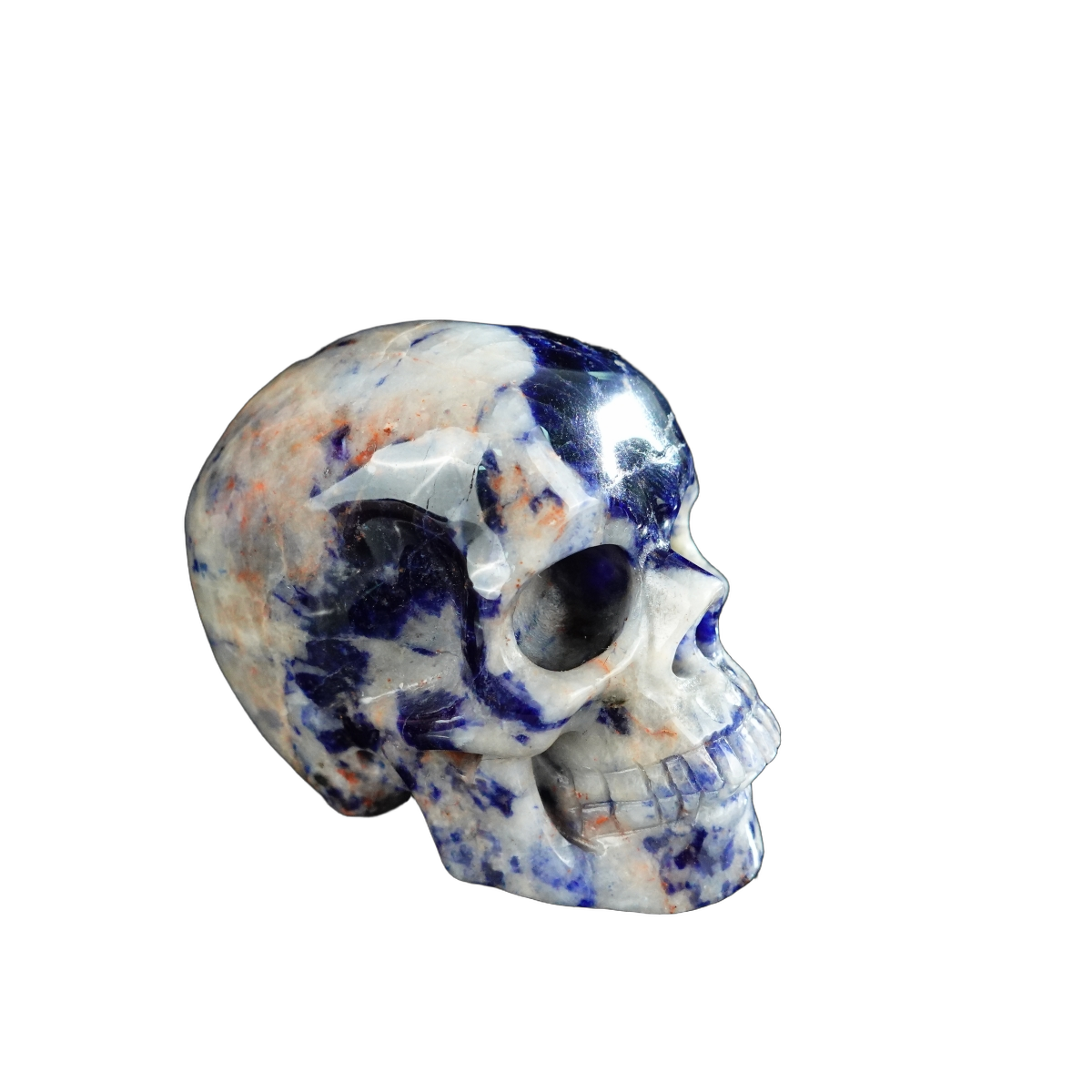 2.2" Sodalite Crystal Skull Carving - Unique Piece #SL19