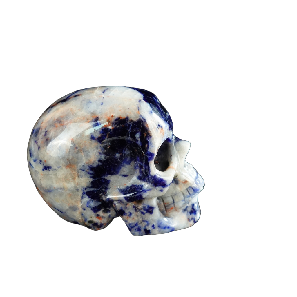 2.2" Sodalite Crystal Skull Carving - Unique Piece #SL19