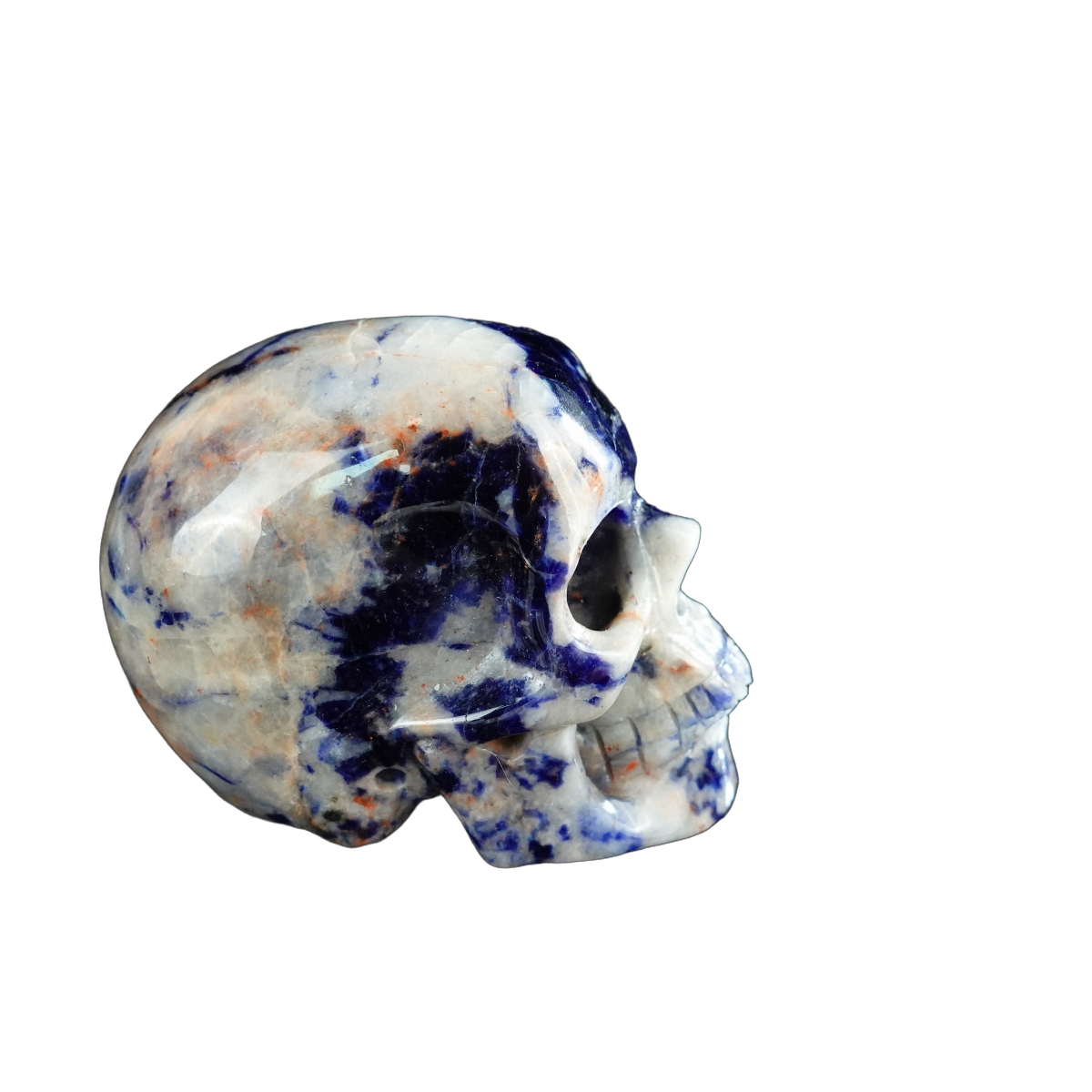 2.2" Sodalite Crystal Skull Carving - Unique Piece #SL19