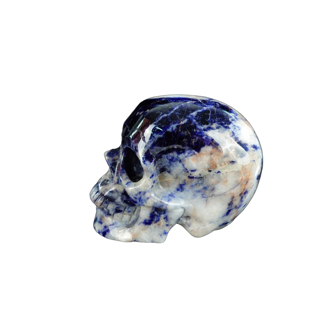 2.2" Sodalite Crystal Skull Carving - Unique Piece #SL19
