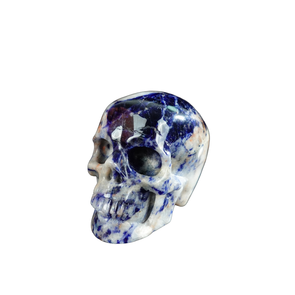 2.2" Sodalite Crystal Skull Carving - Unique Piece #SL19