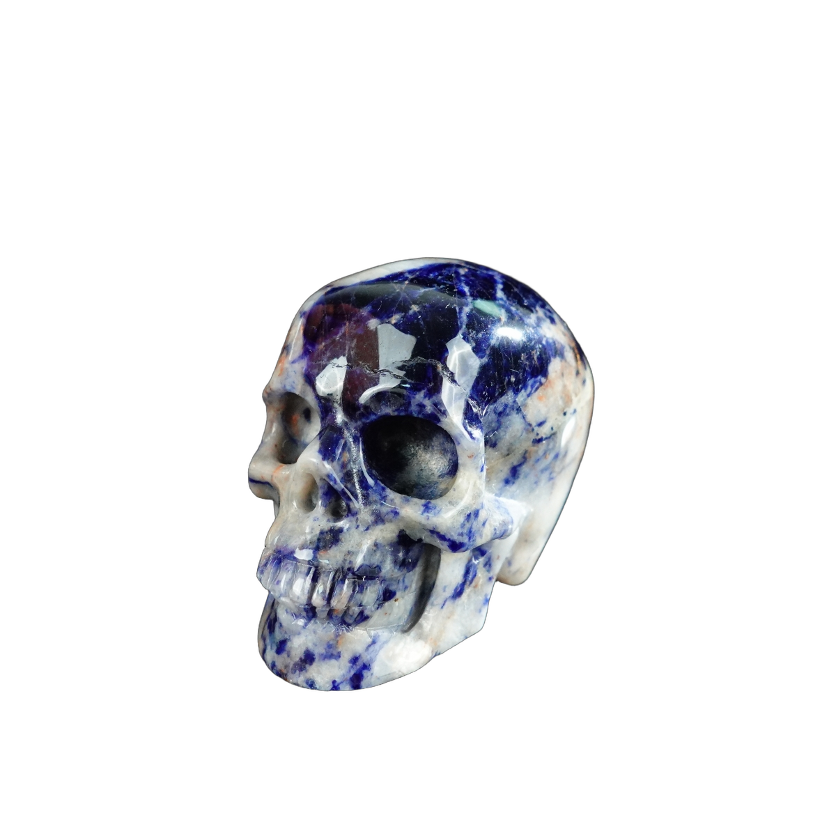 2.2" Sodalite Crystal Skull Carving - Unique Piece #SL19