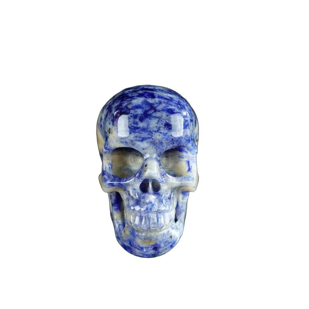 2.2" Sodalite Crystal Skull Carving - Unique Piece #SL20
