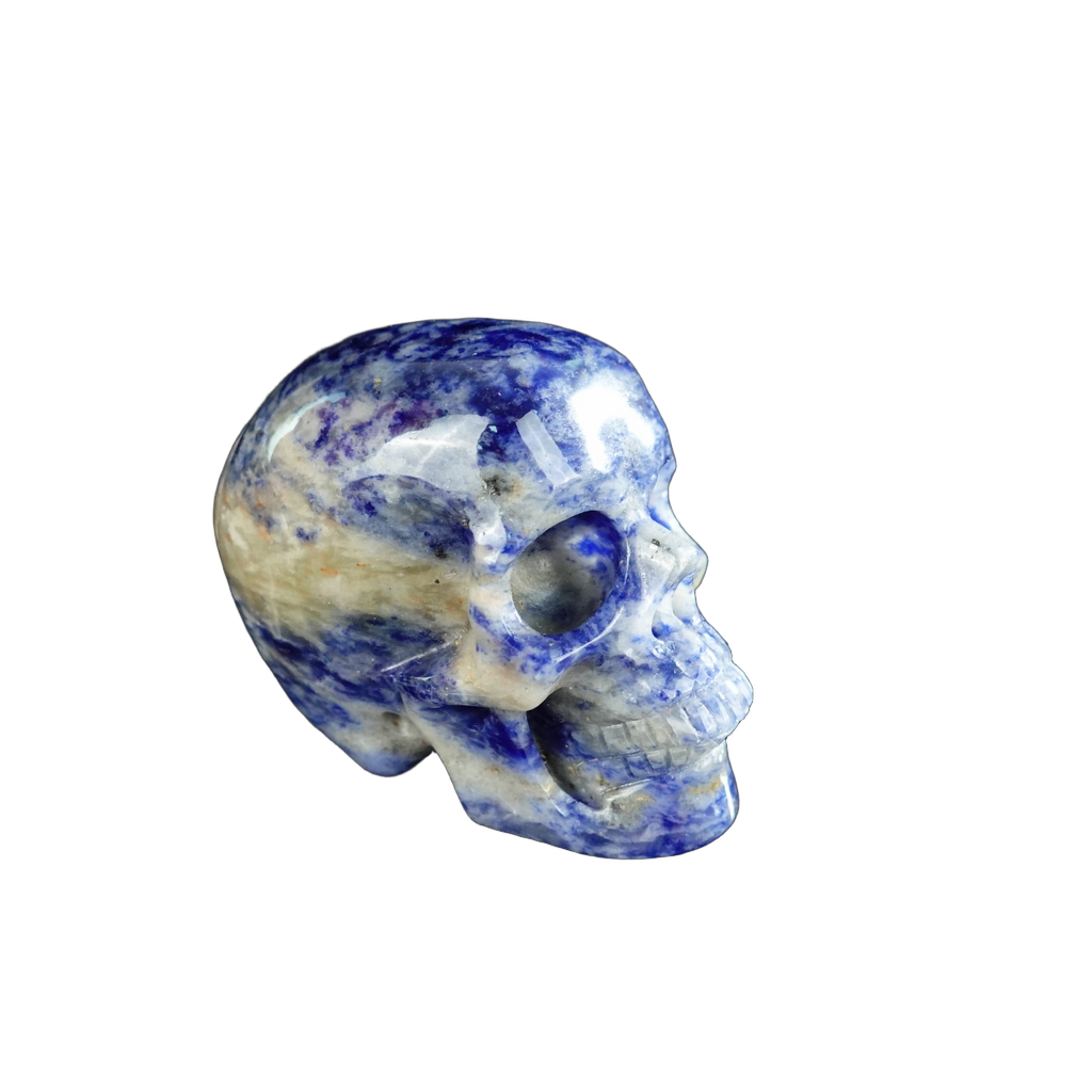 2.2" Sodalite Crystal Skull Carving - Unique Piece #SL20