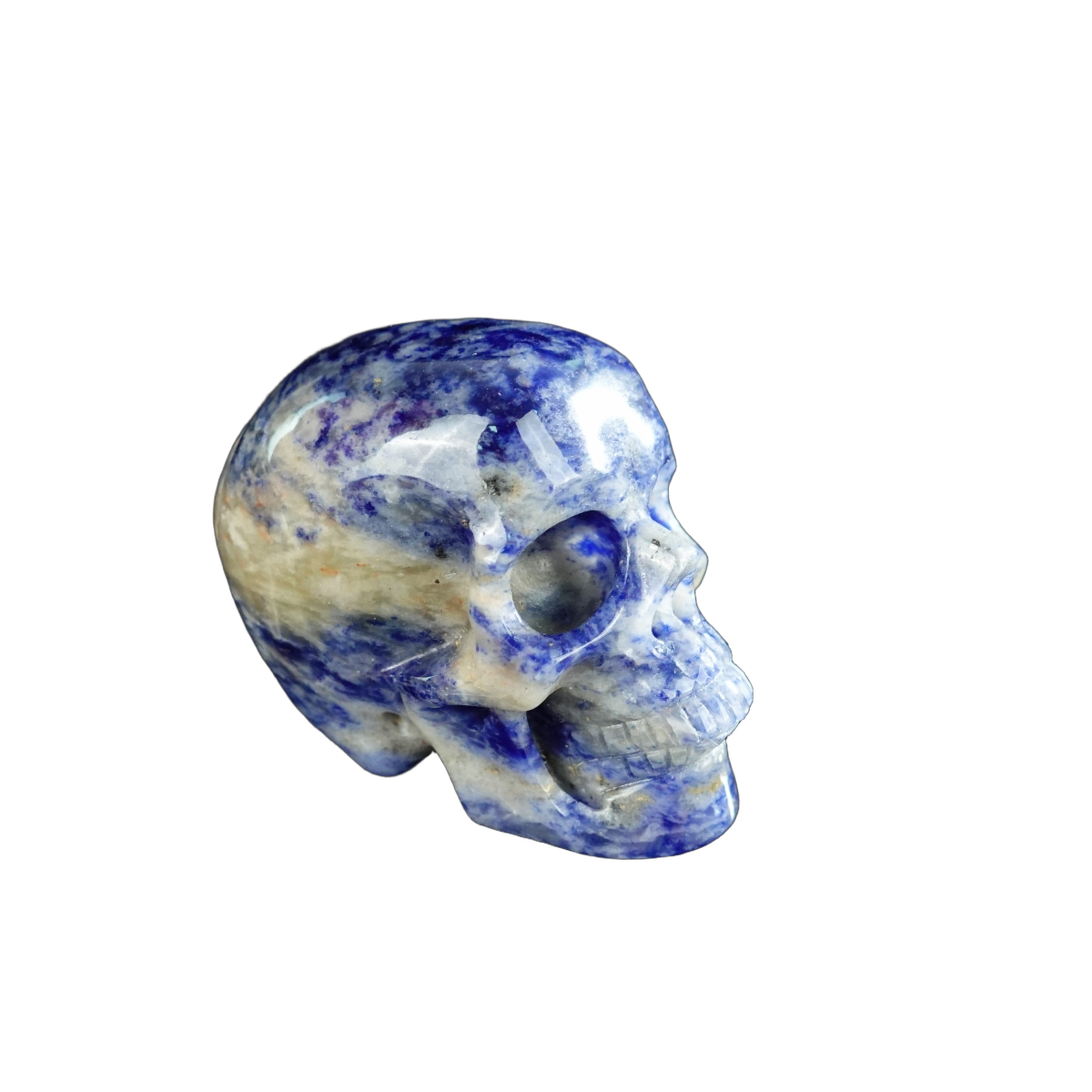 2.2" Sodalite Crystal Skull Carving - Unique Piece #SL20