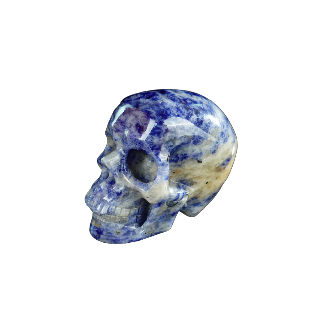 2.2" Sodalite Crystal Skull Carving - Unique Piece #SL20